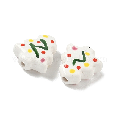 Фарфоровые бусины ручной работы PORC-P031-02E-1