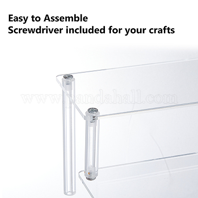 2-уровневый акриловый органайзер с подставкой для дисплея ODIS-WH0070-11B-02-1