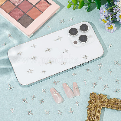 48 шт. 6 стиля кабошонов из сплава со стразами MRMJ-GO0001-02-1