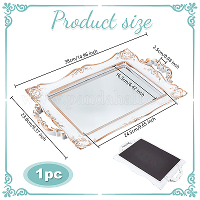 Стеклянные зеркальные ювелирные пластины AJEW-WH0695-058A-1