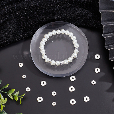 60шт 3 стильные латунные бусины KK-BBC0003-56S-1