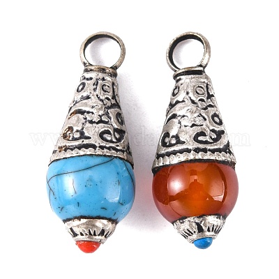 Подвески из латуни в форме капли PALLOY-F127-B-08-1