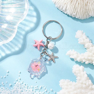 Светящиеся прозрачные акриловые брелоки KEYC-JKC01358-02-1