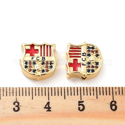 Стойки обшивки латунь микро проложить кубического циркония бусы KK-C063-25G-1