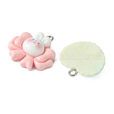 10шт 5 стиля непрозрачные подвески из смолы RESI-FS0001-53-1