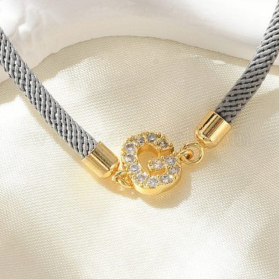 Регулируемые браслеты из нейлона X-BJEW-C096-01G-07-1