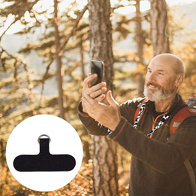 8 Toppe Per Cordino Cellulare In Tessuto Con Anello Metallico - 8 Colori Per Anti-Furto E Anti-Smarrimento - Foto 7