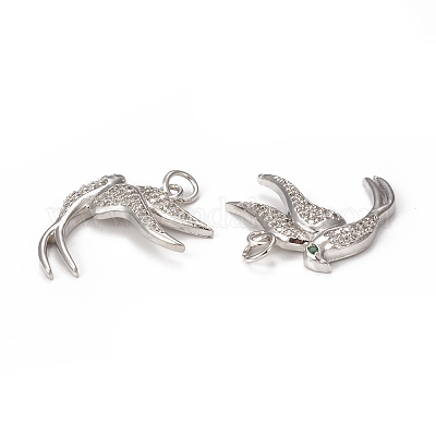 Латунные микро-плетеные кубики из циркония KK-E068-VB297-1