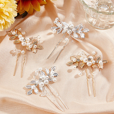 Wholesale CRASPIRE Bridal Hair Pins 4pcs Pearl Crystal Wedding