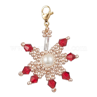 Подвески из стеклянного бисера HJEW-MZ00026-1