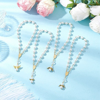 Браслеты с подвесками в виде ангела из сплава в тибетском стиле BJEW-JB11775-1