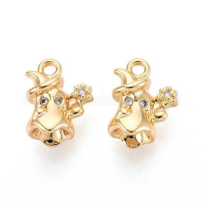 Латунные микро проложить кубического циркония подвески KK-N263-69G-1