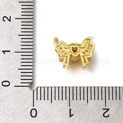 Стойки обшивки латунь микро проложить кубического циркония бусы KK-F883-03G-1