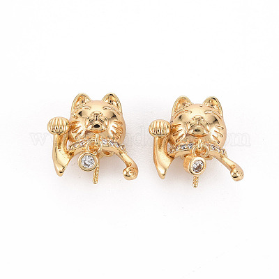 Латунная микропаве из прозрачного кубического циркония KK-S356-430-NF-1