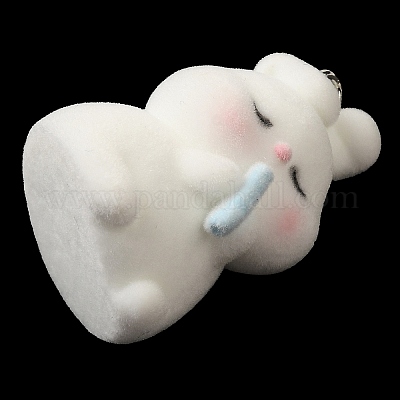 Милые подвески из флокированной смолы RESI-D072-01C-1