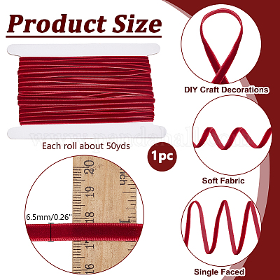50 ярд односторонней бархатной ленты OCOR-NB0001-97C-1