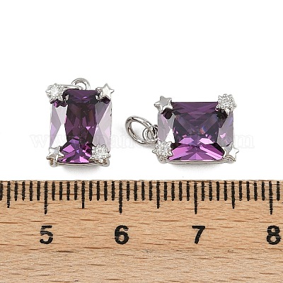 Латунь прокладывает кубические циркониевые прелести KK-L241-01P-01-1