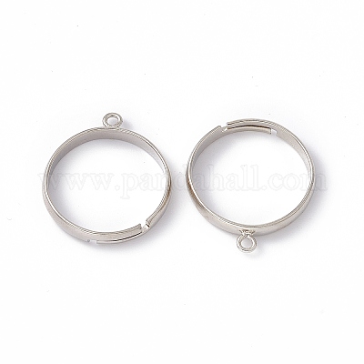 Bases d'anneau de boucle en laiton&nbsp;X-EC159-1