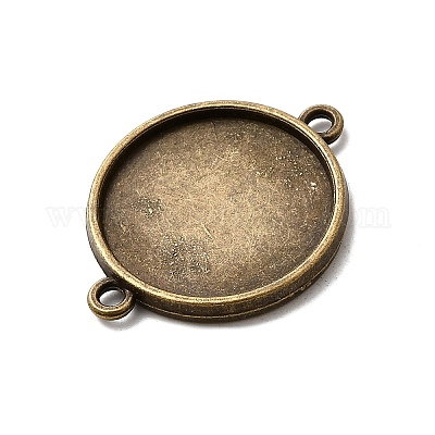 Плоские круглые параметров соединителя кабошон двусторонняя сплава PALLOY-N0087-05AB-NF-1