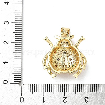 Латунные микро проложить кубического циркония подвески KK-D426-19B-G-1