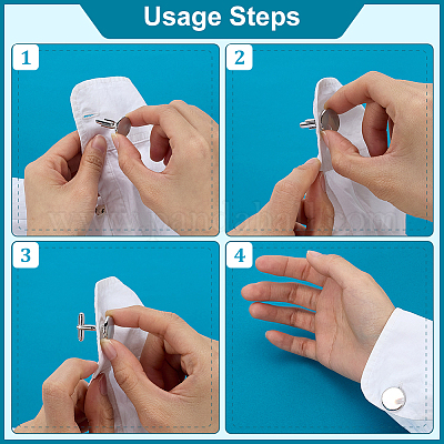 2 пара запонок из натуральной латуни FIND-FG0004-76-1