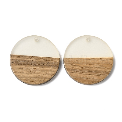 Люминесцентное свечение в темной подвеске из дерева и смолы WOOD-H104-05-1