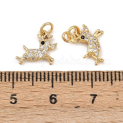 Латунные микро проложить кубического циркония подвески KK-L255-18G-08-1