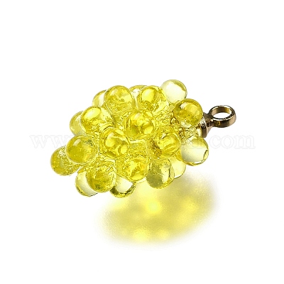 Подвески из акрила из виноградной латуни OACR-R006-05G-05-1