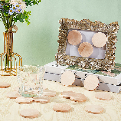 Неокрашенные деревянные кабошоны WOOD-WH0026-06B-1