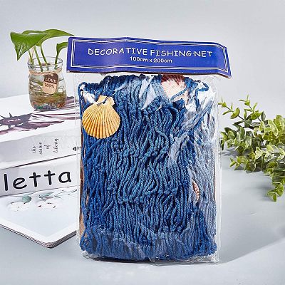 魚網の壁の装飾 天然なシェルと 海賊党のための海をテーマにした壁掛け