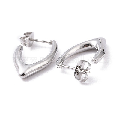 V Stainless Steel Earring, V Shape Earring Stainless