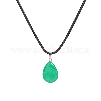 Каплевидный драгоценный камень кулоны G-PH0026-08-1