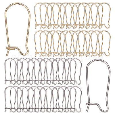 170 шт. 2 стиля 304 нержавеющая сталь серьги-кольца фурнитура почки швензы STAS-ME0002-41-1