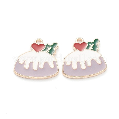 Подвески из эмали и сплава ENAM-M044-01KCG-A-1