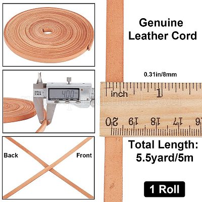 Wholesale Gorgecraft Flat Cowhide Leather Cord 