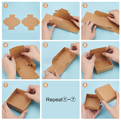 Картонные коробки ювелирных изделий CBOX-WH0003-28A-1