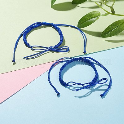 2шт нейлоновый плетеный браслет BJEW-JB07525-07-1