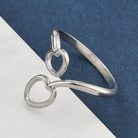 Кольца-манжеты из нержавеющей стали 304 для женщин RJEW-A079-05B-P-1