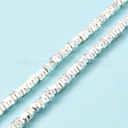 Chapelets de perles en hématite synthétique électrolytique sans magnétiques G-G849-06S-1