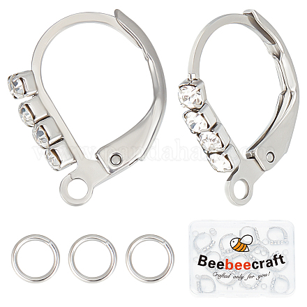 14 шт. фурнитура для сережек из нержавеющей стали 304 STAS-BBC0004-17-1