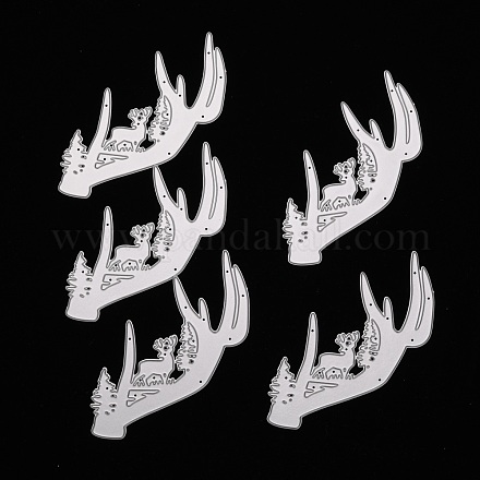 Stencil per stampi da taglio in acciaio al carbonio con renne / cervo di natale DIY-A008-49-1