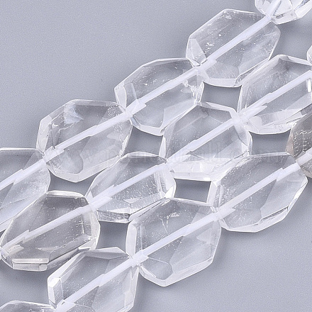 Chapelets de perles en cristal de quartz naturel G-T117-12-1