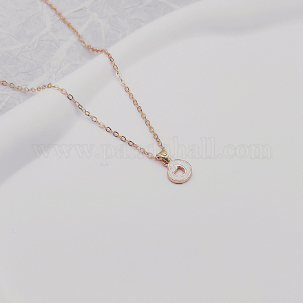 Ожерелья с подвесками из сплава и белой эмали WG51722-13-1