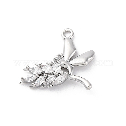 Кулоны со стразами и кристаллами из латуни KK-E793-05P-1