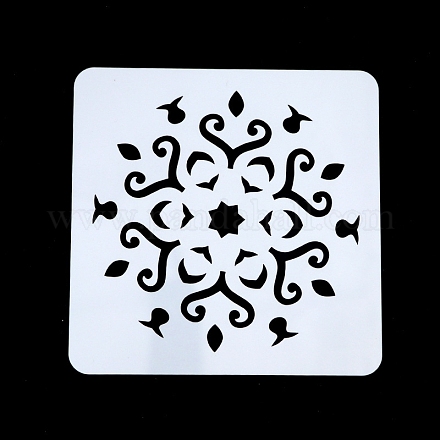 Цветочный узор экологически чистый ПЭТ пластиковый полый рисунок силуэт трафарет DRAW-PW0008-04D-1