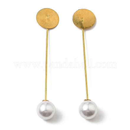 Ferro con bastoncini per capelli in imitazione di perle in ABS MAK-K021-04G-1