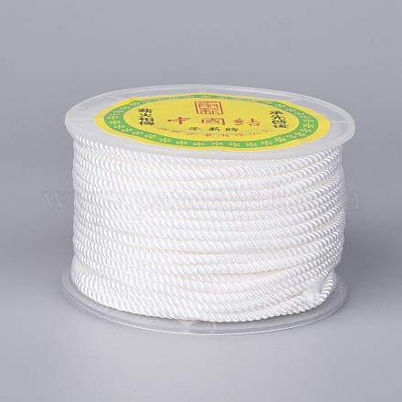 Poliéster cordón de milán para hacer artesanías de joyería diy OCOR-F011-D20-1