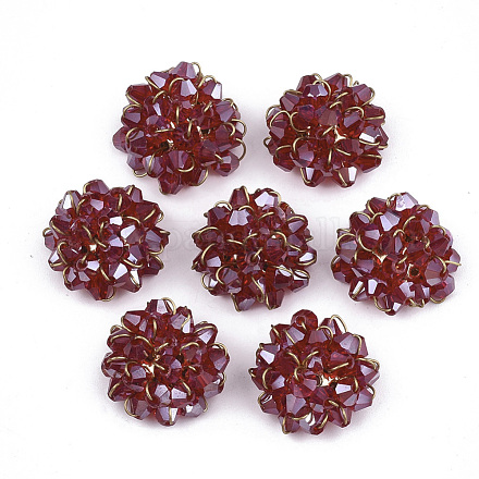 Cabochons de perles de verre FIND-T044-19A-1