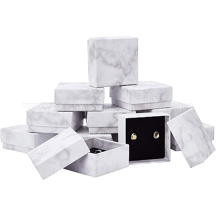 Lot De 12 Boîtes à Bijoux Rectangulaires Noires Avec Coussin Intérieur - Pour Montres Et Bijoux - Neuf Avec étiquettes