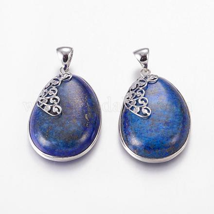 Pendentifs en lapis lazuli naturel G-E404-D01-P-1